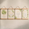 PA4 Textielposter Vrede A4 met Houten Hangers