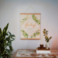 PG4x5 Textielposter Geloof 40x50cm met Houten Hangers
