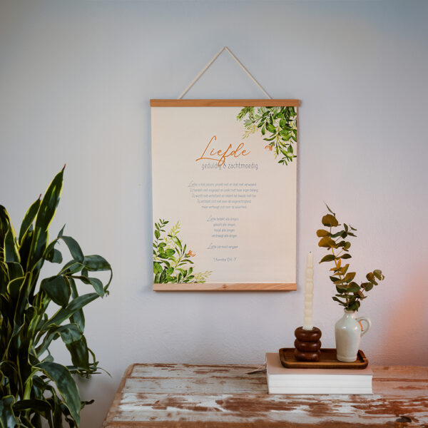PL4x5 Christelijke Poster Set 40x50cm – Geloof, Hoop & Liefde