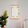 PVA4 Textielposter Vrede A4 met Houten Hangers