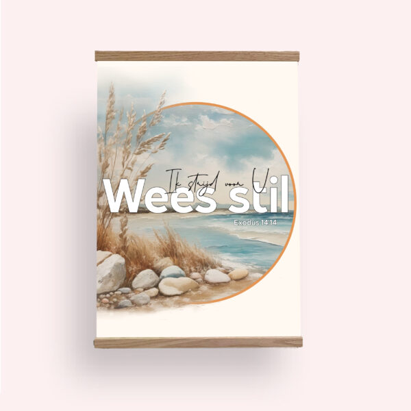 WS Exodus A4 Textielposter Wees Stil Exodus A4 met Houten Hangers